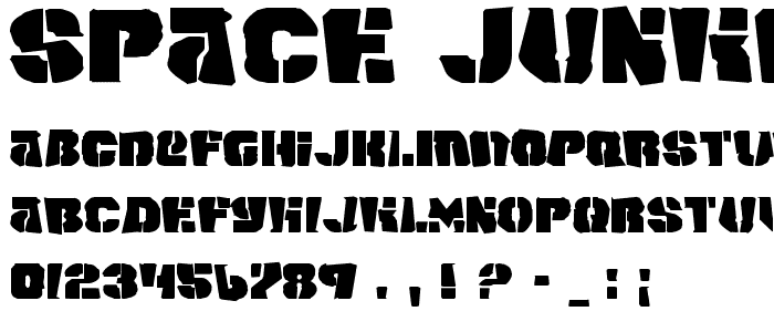 Space Junker font